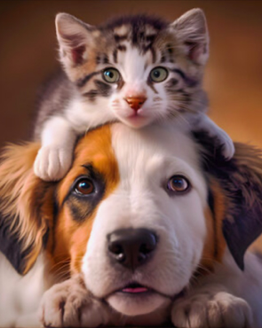 Pair of cute pets Pair of cute pets